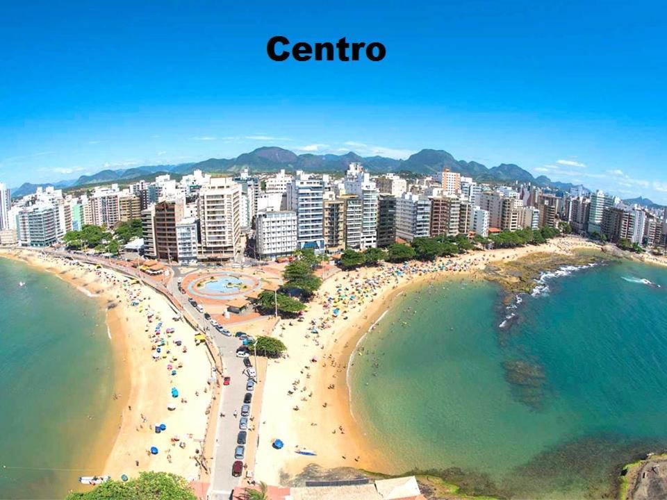 Apartamento Vista Mar 209 - 2 Quartos - Praia Do Morro - Predio Frente Mar - Varanda Com Vista Mar - Elevador - Atravessou A Avenida, Ja Esta Na Praia - Com Garagem - Internet Guarapari Exteriér fotografie